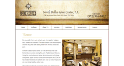 Desktop Screenshot of northdallasspinecenter.com